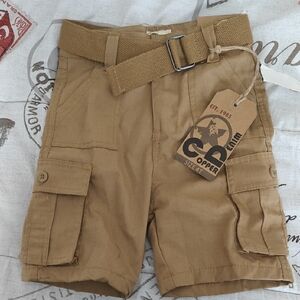 Copper Kids Tan Cargo Shorts